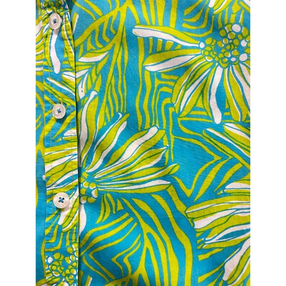 Lilly Pulitzer Daisy Darling print button down shirt Top size 4 - Picture 4 of 5